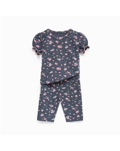 Костюм: футболка и легинсы «. Цветок», рост 62-68, синий Крошка я