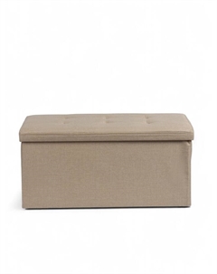 Пуф – короб складной «», с ящиком, 760×360×380 мм, рогожка, цвет бежевый Клик мебель