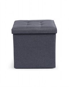 Пуф – короб складной «», с ящиком, 380×380×380 мм, рогожка, цвет серый Клик мебель