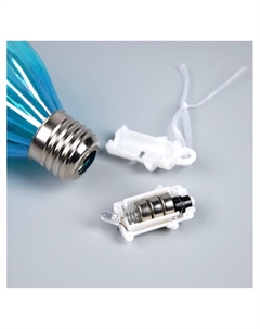 Набор ёлочных шаров «Северное сияние», 3 шт., d=7 см, 3 LED, от батареек AG13×9, свечение тёплое белое Luazon lighting