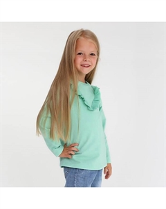 Свитшот для девочки "Basic line" размер 32 (110-116), цвет мята Kaftan