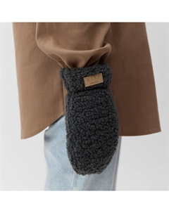 Варежки женские на иск. меху, р-р. 26см, серый Mist