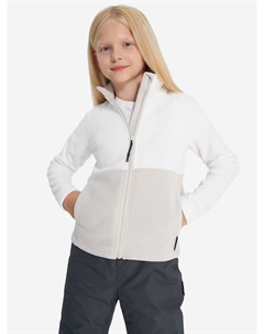 Джемпер флисовый для девочек, Белый Outventure