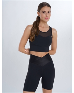 Топ бра спортивный, Черный Sensana
