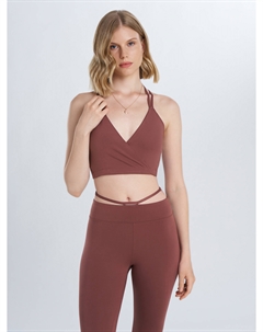 Топ бра спортивный, Коричневый Sensana