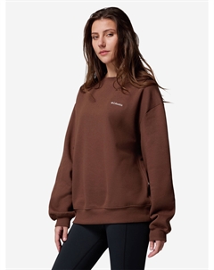 Свитшот женский оверсайз Aldermore Crew, Коричневый Columbia
