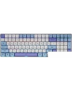 Клавиатура S100 Pro (белый/голубой/сиреневый) Aula