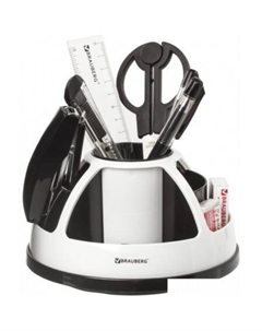 Органайзер настольный Микс 236954 (черно-белый) Brauberg