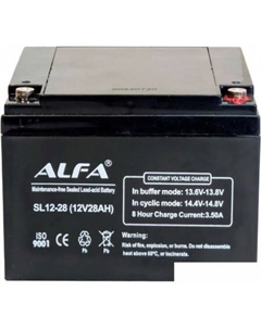 Аккумулятор для ИБП SL12-28 (12V-28Ah) Alfa