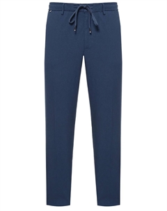 Брюки Regular Tapered Fit из вискозы и хлопка Boss