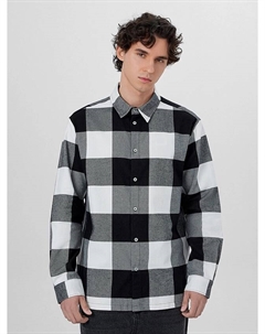 Рубашка мужская серая в крупную клетку Mark formelle
