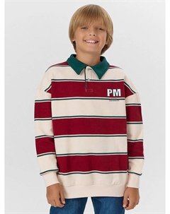Свитшот для мальчиков в молочно-красную полоску Mark formelle