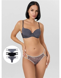 Трусы бразилиана женские в наборе, 3 шт Mark formelle