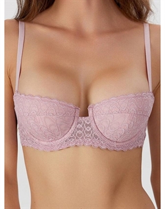 Бюстгальтер женский кружевной розовый Mark formelle