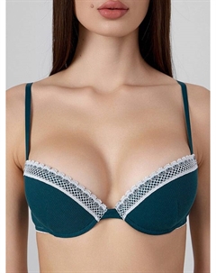 Бюстгальтер пуш-ап женский зеленый Mark formelle