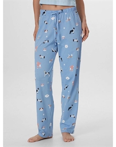 Брюки женские голубые с принтом Mark formelle