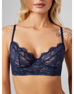 Бюстгальтер женский кружевной синий Mark formelle