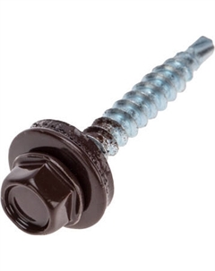 Саморез Kranz Кровельный 4.8х35 RAL 8017 / 1202-4835-3