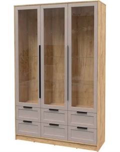 Шкаф с витриной Интерлиния Концепт Тренд КТ-ШВ3