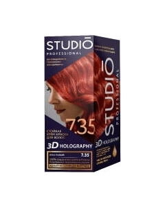 Крем-краска для волос Studio Professional 3D Holography 7.35 Studio professional