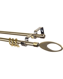 Карниз для штор Sundays Home Лайт Эллипс 16мм+16мм двухрядный Sundays home