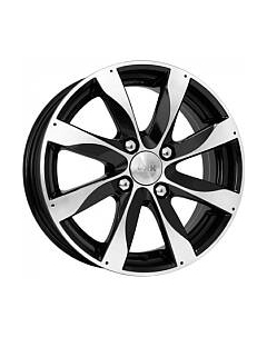 Литой диск K&K Джемини 15x6" 4x100мм DIA 54.1мм ET 48мм Алмаз черный K&k