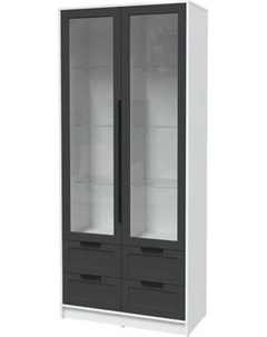 Шкаф с витриной Интерлиния Концепт Тренд КТ-ШВ2