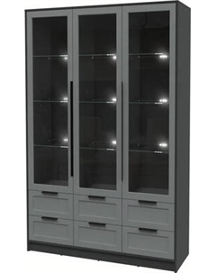 Шкаф с витриной Интерлиния Концепт Тренд КТ-ШВ3 с подсветкой