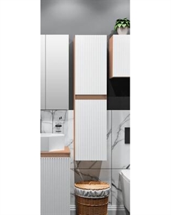 Шкаф-полупенал для ванной Runo Соренто 40 вертикаль