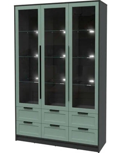 Шкаф с витриной Интерлиния Концепт Тренд КТ-ШВ3 с подсветкой