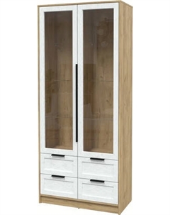 Шкаф с витриной Интерлиния Концепт Тренд КТ-ШВ2