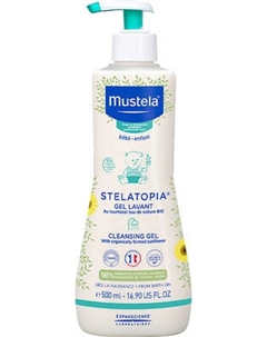 Гель для душа Mustela Stelatopia для сухой и атопической кожи