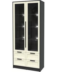 Шкаф с витриной Интерлиния Концепт Тренд КТ-ШВ2 с подсветкой