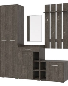 Секция в прихожую Кортекс-мебель Лара СП7