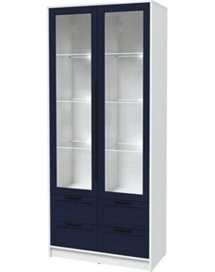 Шкаф с витриной Интерлиния Концепт Тренд КТ-ШВ2 с подсветкой