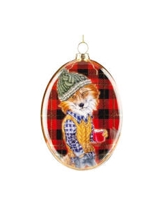 Елочная игрушка Erich Krause Decor Лис-хипстер медальон / 50939 Erich krause