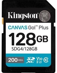 Карта памяти Kingston Canvas Go Plus SDXC 128GB G4 UHS-I Class U3 V30 (SDG4/128GB)