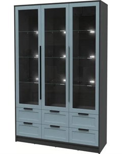 Шкаф с витриной Интерлиния Концепт Тренд КТ-ШВ3 с подсветкой