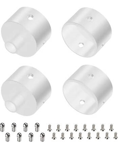 Заглушка для профиля Arlight WPH-FLEX-D22-360deg WHITE ALU с отверстием / 049941