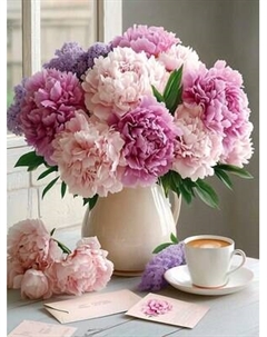 Набор алмазной вышивки Феникс+ Букет пионов / 70845 Feniks