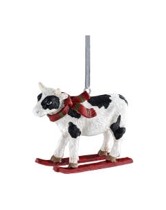 Елочная игрушка Erich Krause Decor Корова на лыжах / 51244 Erich krause