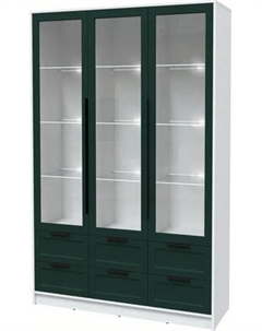 Шкаф с витриной Интерлиния Концепт Тренд КТ-ШВ3 с подсветкой