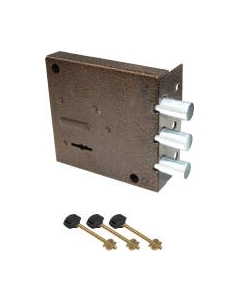 Замок накладной Симеко БИФ-0030x3 б/о