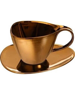 Чашка с блюдцем Elan Gallery Бронза / 540964 Elan gallery