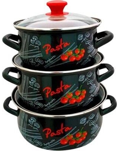 Набор кастрюль КМЗ Болоньезе Экстра 61915 Кмз