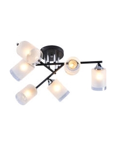 Потолочный светильник Mirastyle MH-2484B/6 BK+CR