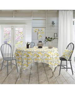 Скатерть Самойловский текстиль Лимонная эстетика 144x144 / 926787