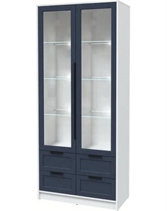 Шкаф с витриной Интерлиния Концепт Тренд КТ-ШВ2 с подсветкой