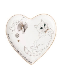 Тарелка закусочная (десертная) Lefard Wonderland. Сердце / 590-449