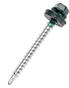 Саморез Kranz Кровельный 4.8х50 RAL 6005 / 1204-4850-3